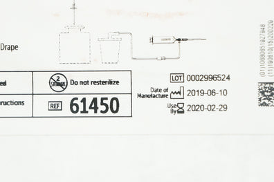 Halyard 61450 Paracentesis Tray Caldwell Ndle./Cannula 15ga x 3.25in (x)